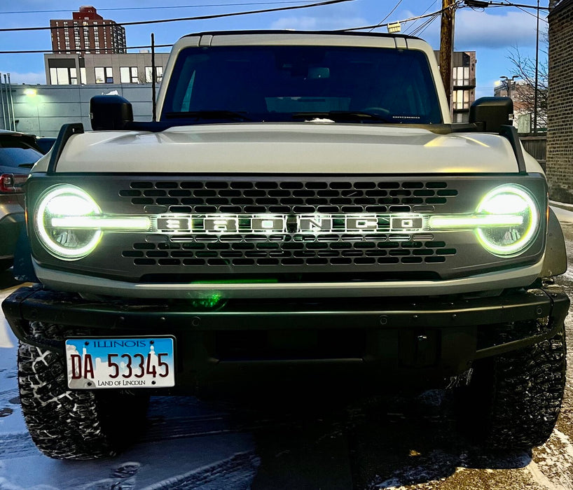 ORACLE Universal Illuminated LED Letter Badges, Matte White Surface Finish, V, White, view 6