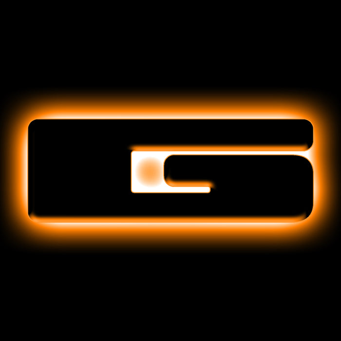 ORACLE Universal Illuminated LED Letter Badges, Matte Black Surface Finish, G