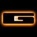 ORACLE Universal Illuminated LED Letter Badges, Matte Black Surface Finish, G