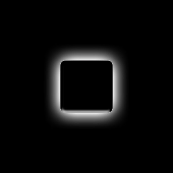 ORACLE Universal Illuminated LED Letter Badges, Matte Black Surface Finish, I, White