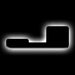 ORACLE Universal Illuminated LED Letter Badges, Matte Black Surface Finish, J, White
