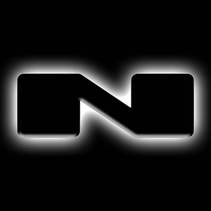ORACLE Universal Illuminated LED Letter Badges, Matte Black Surface Finish, N, White