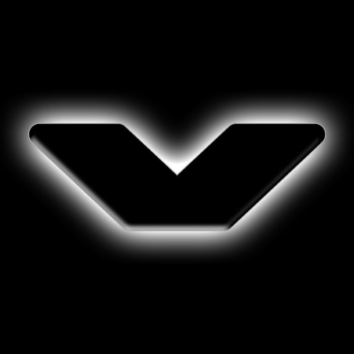 ORACLE Universal Illuminated LED Letter Badges - Matte Black Surface Finish - V