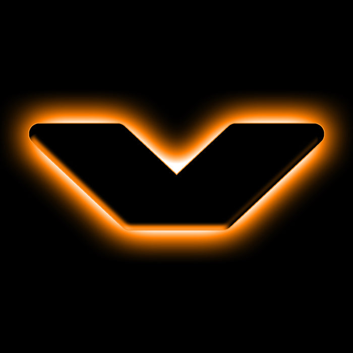 ORACLE Universal Illuminated LED Letter Badges, Matte Black Surface Finish, V