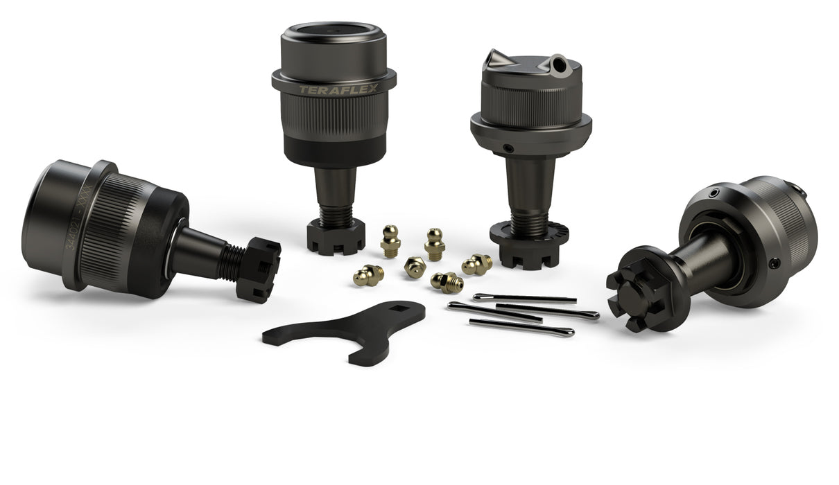 07-18 Wrangler JK Dana 30/44 HD Ball Joint Kit w/ Knurl Upper & Lower Set of 4 TeraFlex