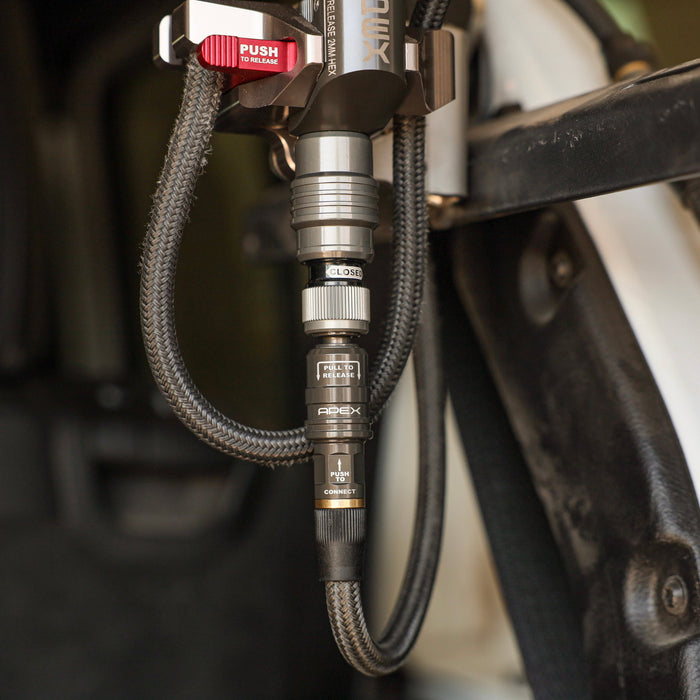 APEX Designs Compact Quick Coupler to APEX Male Swivel | P/N X02-11-013