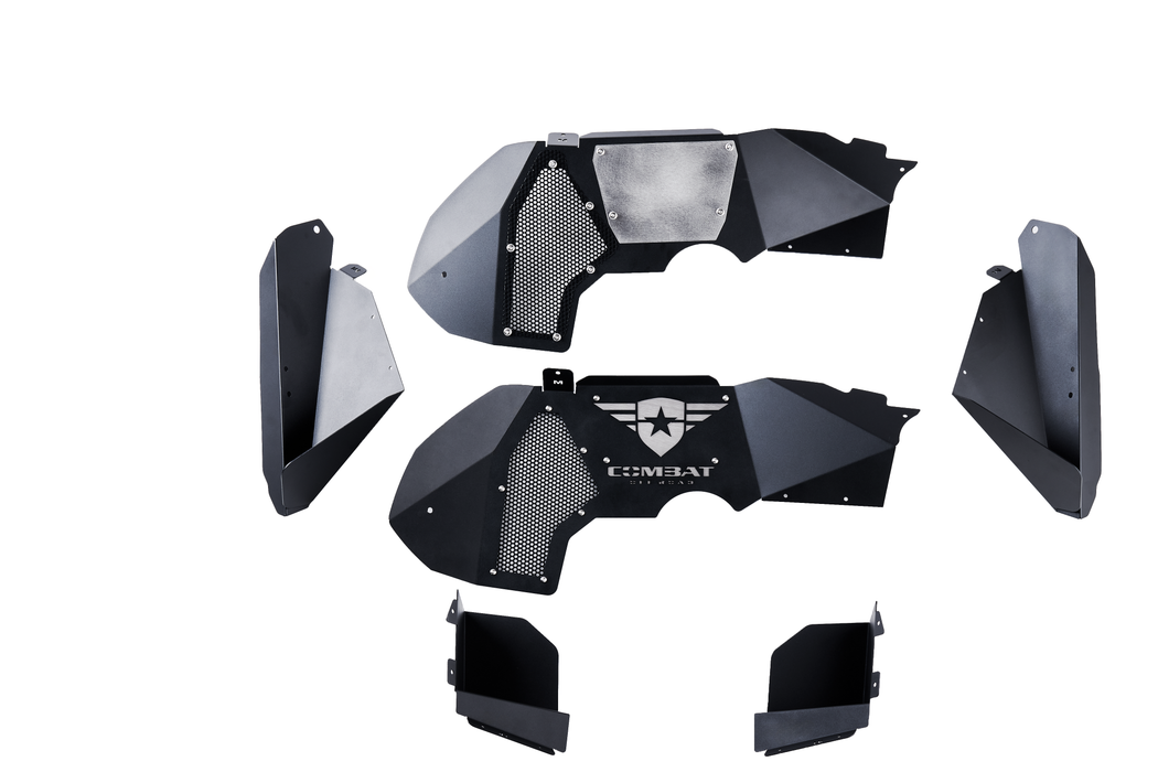 Combat Off Road Battle Ready Aluminum Inner Fenders - Front | Jeep Gladiator JT (20-26) | P/N 35-1066
