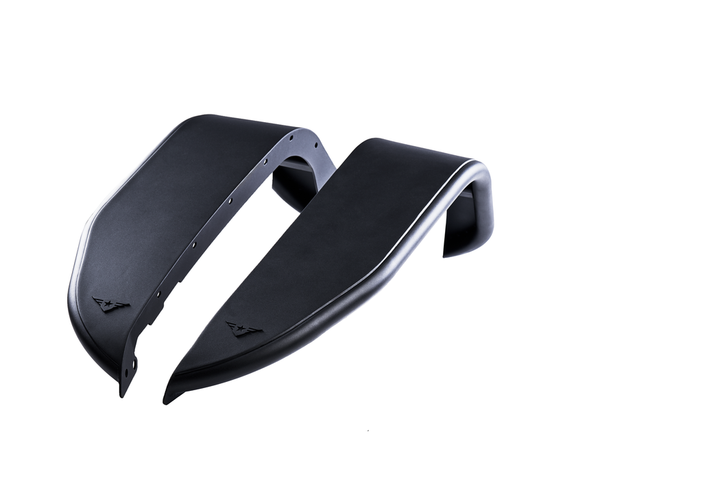 Combat Off Road Black Aluminum Fenders - Front Pair | Jeep JT Gladiator (20-26) | P/N 35-1076