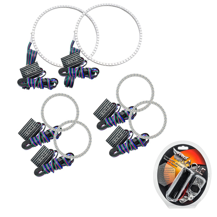 ORACLE 2001-2004 Nissan Frontier Headlight Triple Halo - ColorSHIFT - with RF Controller
