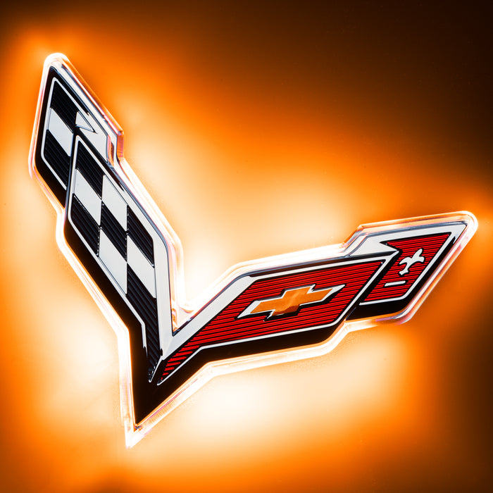 ORACLE 2015-2019 Chevrolet Corvette C7 Illuminated LED Rear Emblem - Amber