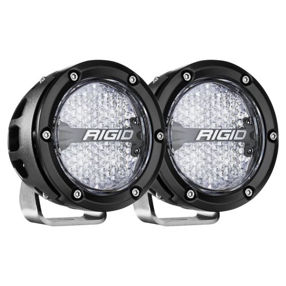 RIGID Industries 36400 360-SERIES 4" OFF-ROAD LAMP, DIFFUSED BEAM, RGBW BACKLIGHT, SET/2