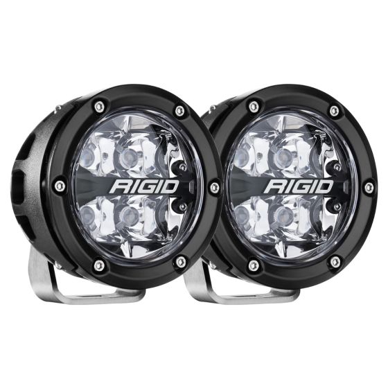 RIGID Industries 36402 360-SERIES 4" OFF-ROAD LAMP, SPOT BEAM, RGBW BACKLIGHT, SET/2