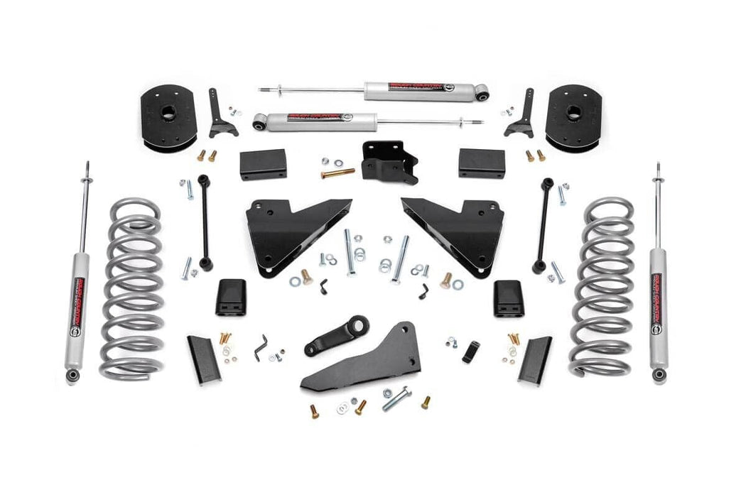 Rough Country 5 Inch Lift Kit - FR Gas Coil - Radius Arm Drop | Ram 2500 4WD (2014-2018)