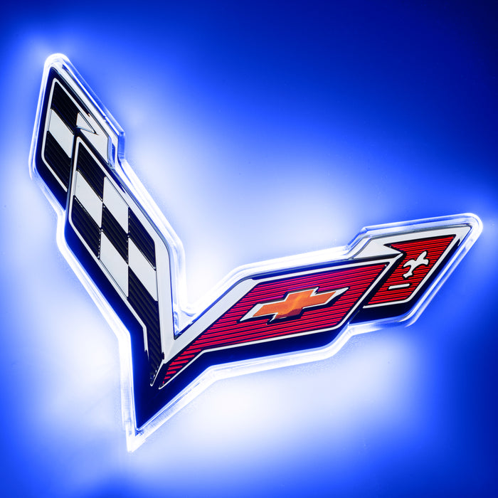 ORACLE 2015-2019 Chevrolet Corvette C7 Illum Rear Emblem - Dual Intensity - Blue