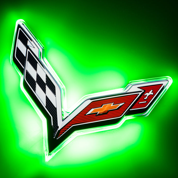 ORACLE 2015-2019 Chevrolet Corvette C7 Illum Rear Emblem - Dual Intensity - Green