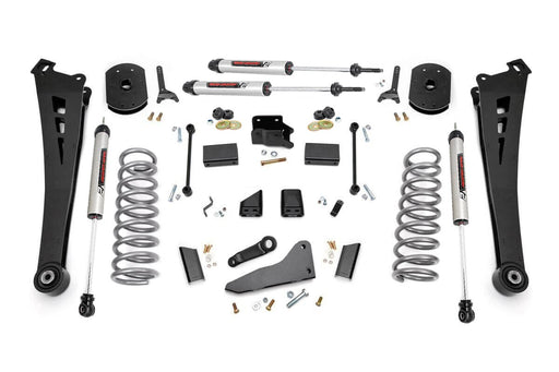 Rough Country 5 Inch Lift Kit, FR Gas Coil, Radius Arms, V2, Ram 2500 4WD (2014-2018), view 2