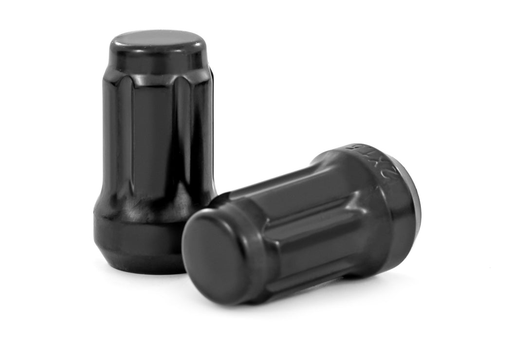 Rough Country Lug Nut Set - M12x1.5 - 16 Qty - Splined - Black