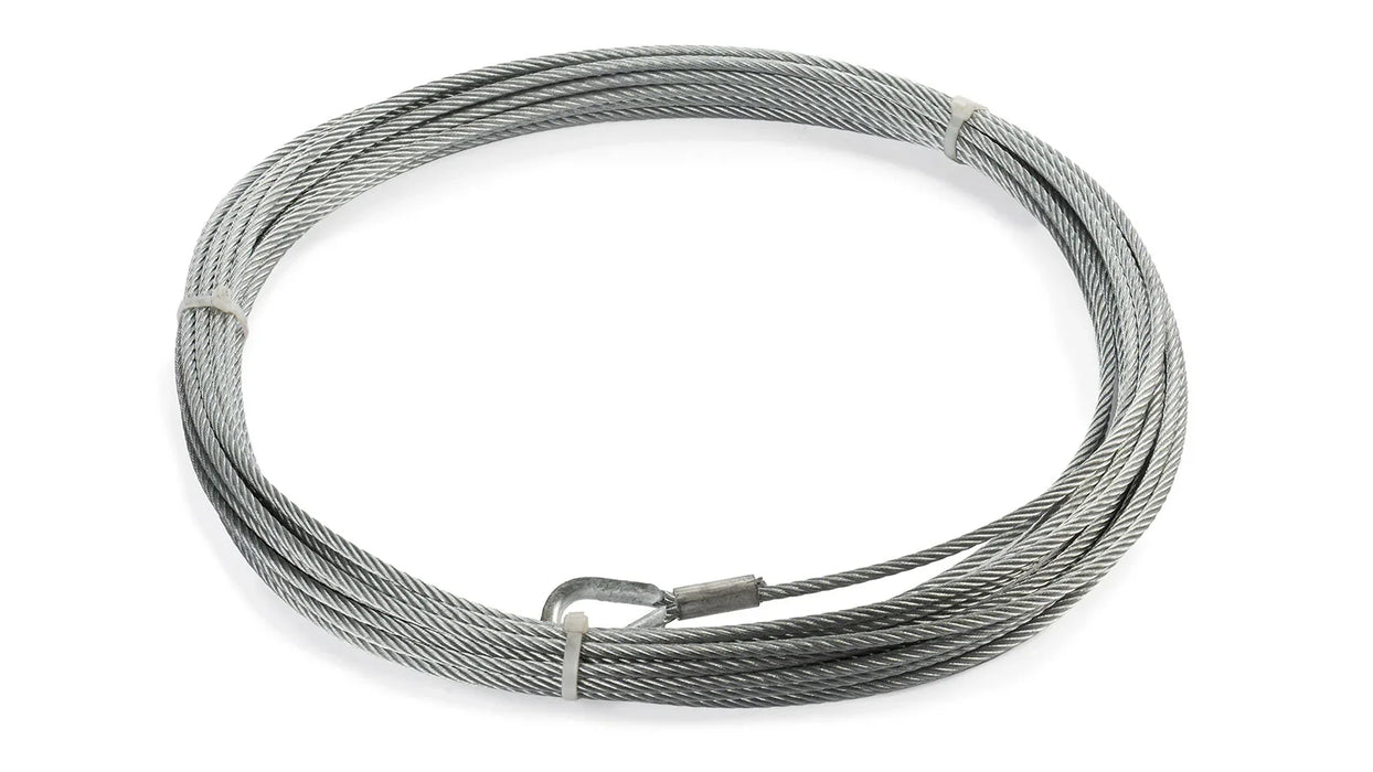 WARN Replacement Steel Winch Rope, 5/16 in x 80 ft