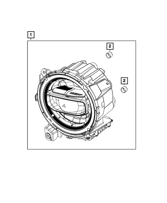 Headlamp, Right - Mopar (55112878AG)