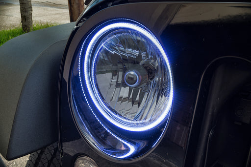 ORACLE Surface Mount LED Headlight Halo Kit, White, Jeep Wrangler (2007-2017), view 2