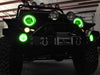 ORACLE Surface Mount LED Headlight Halo Kit, Green, Jeep Wrangler (2007-2017), view 6