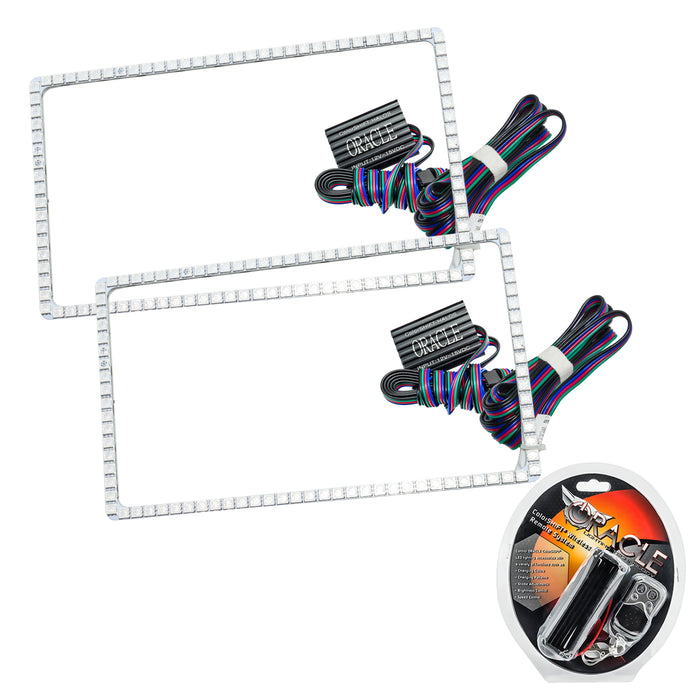 ORACLE 1994-2001 Dodge Ram LED Headlight Halo Kit - ColorSHIFT - with RF Controller
