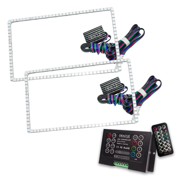 ORACLE 1994-2001 Dodge Ram LED Headlight Halo Kit - ColorSHIFT - with 2.0 Controller