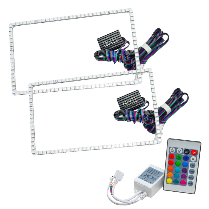ORACLE 1994-2001 Dodge Ram LED Headlight Halo Kit - ColorSHIFT - with Simple Controller