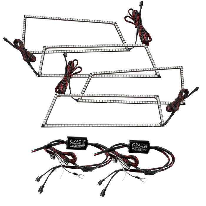 ORACLE 2003-2006 Chevrolet Silverado ColorSHIFT Square Headlight Halo Kit