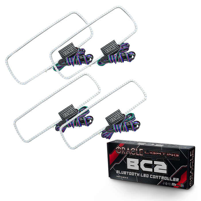 ORACLE 2005 Ford Excursion LED Headlight Halo Kit - ColorSHIFT - with BC2 Controller