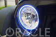 ORACLE 7" Round Surface Mount LED Headlight Halo Kit, Red, view 2