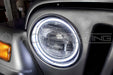 ORACLE 7" Round Surface Mount LED Headlight Halo Kit, Red, view 3