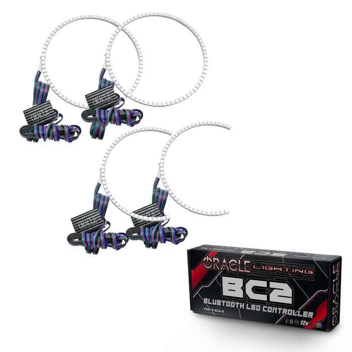 ORACLE 2005-2007 Dodge Dakota LED Headlight Halo Kit - ColorSHIFT - with BC2 Controller