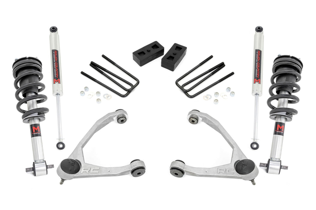 Rough Country 3.5 Inch Lift Kit, Cast Steel, M1 Strut, Chevy/GMC 1500 (2014-2016)