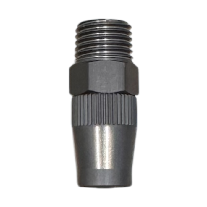 APEX Designs 3/8" APEX Hose to 1/4 NPT Male w/ Aluminum Cover Nut | P/N X02-11-015