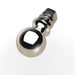 Trailer Hitch Ball, 2 in Ball, 1 in Shank, Chrome