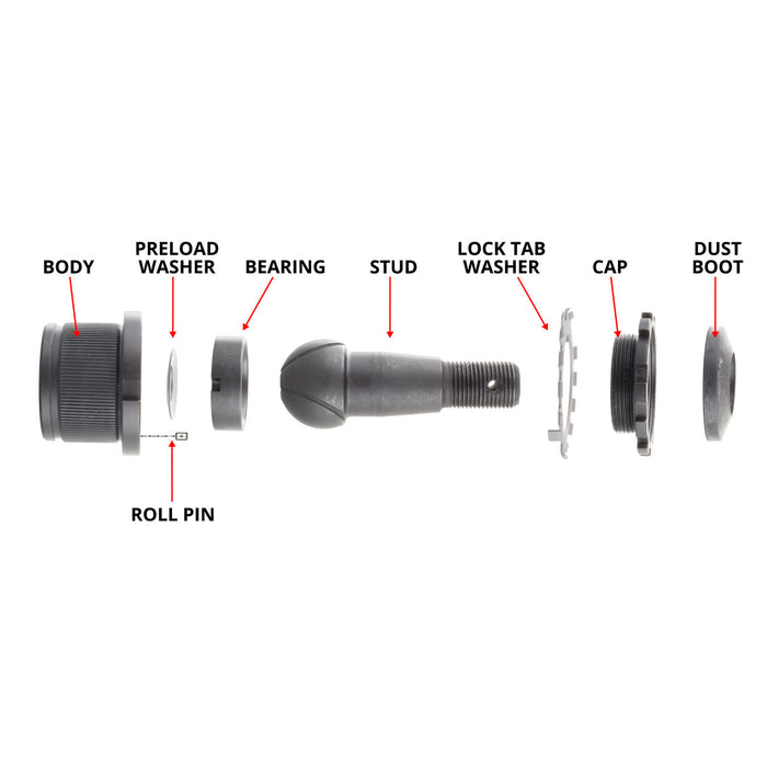 Synergy Dodge Ram 03-13 1500 / 2500 / 3500 4X4 HD Knurled Adjustable Ball Joint Kit, view 5