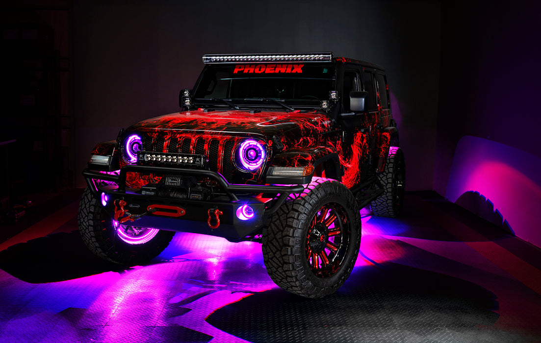 ORACLE LED Illuminated Wheel Rings, ColorSHIFT® with No Remote, view 6