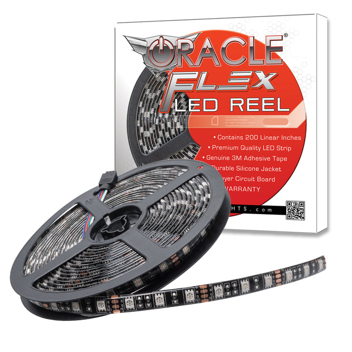 ORACLE Exterior Black Flex LED Spool Green