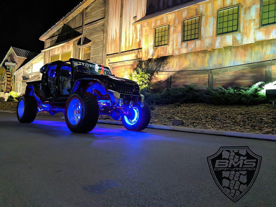 ORACLE LED Illuminated Wheel Rings, Double LED, Blue, Blue, view 3