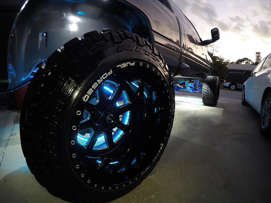 ORACLE LED Illuminated Wheel Rings, Double LED, Blue, Blue, view 5