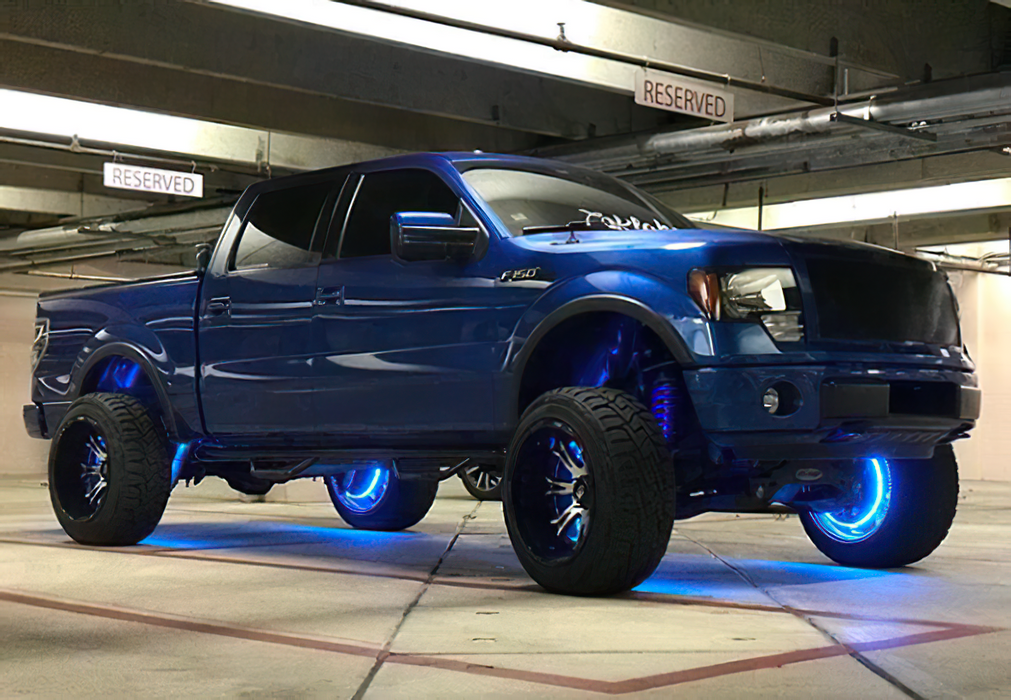 ORACLE LED Illuminated Wheel Rings, Double LED, Blue, Blue, view 8