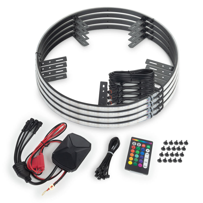 ORACLE LED Illuminated Wheel Rings, 16.5" PLASMA ColorSHIFT® w/BC2 Bluetooth Controller