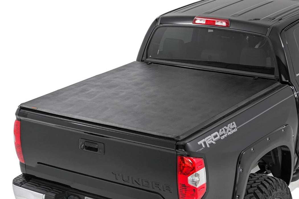 Rough Country Soft Tri-Fold Bed Cover - 5'7" Bed | Toyota Tundra 2WD/4WD (2007-2025)