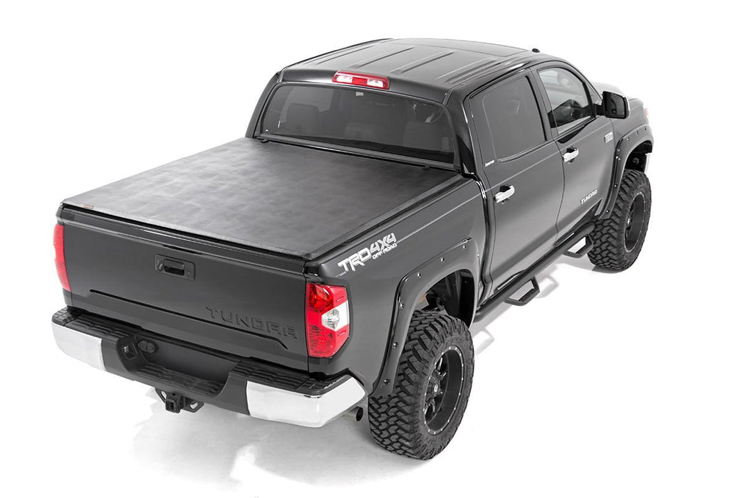 Rough Country Soft Tri-Fold Bed Cover - 5'7" Bed | Toyota Tundra 2WD/4WD (2007-2025)