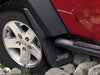 Molded Splash Guards, Front, Black with Jeep Logo