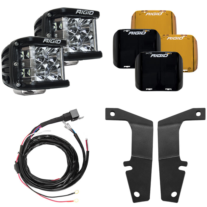 RIGID Toyota 4Runner 10-24 D-SS Flood with A-Pillar Light Kit | Black