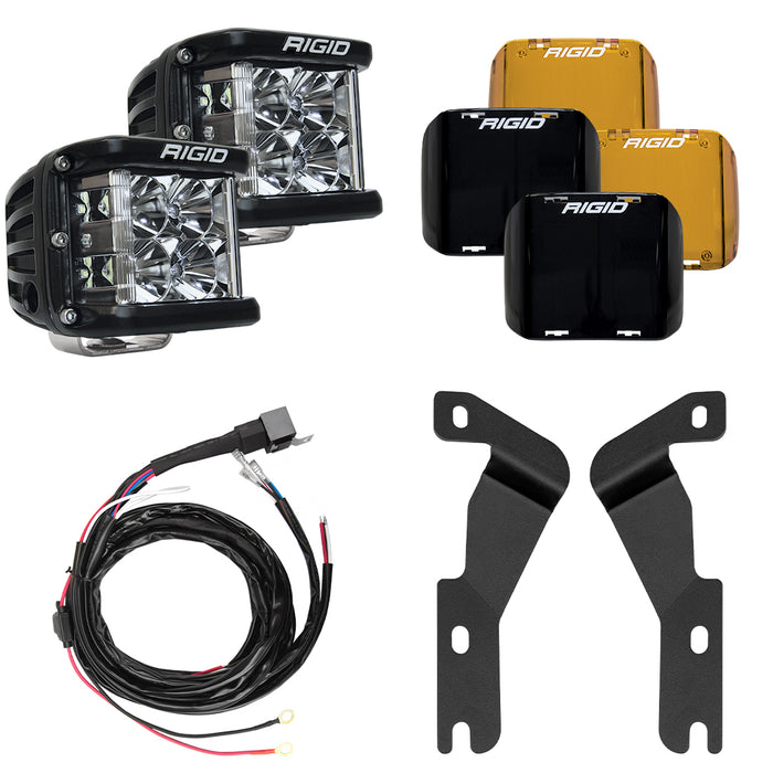 RIGID Toyota Tacoma 16-23 D-SS Flood A-Pillar Light Kit | Black