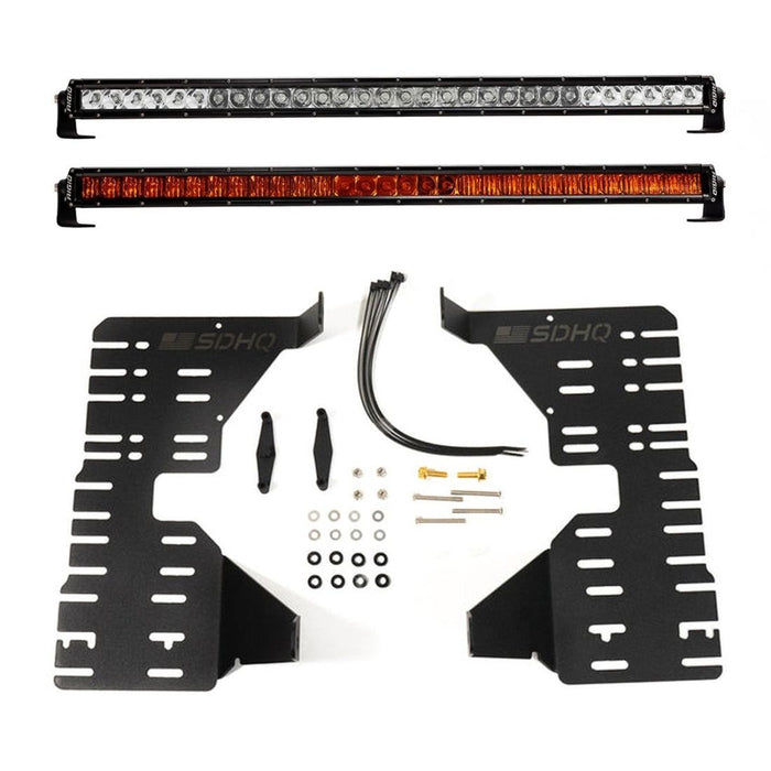 RIGID Toyota Tundra/Sequoia 22-26 SR-Series 30 Inch Amber PRO & Spot/Flood Combo Grille Kit | Amber/White