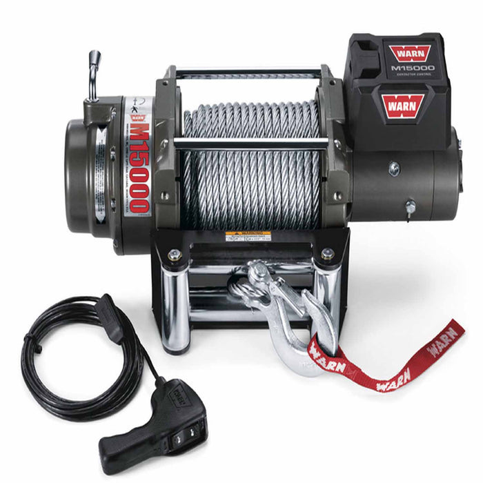 Warn 47801 WARN WINCH,M15000,12V,90',ROLLER